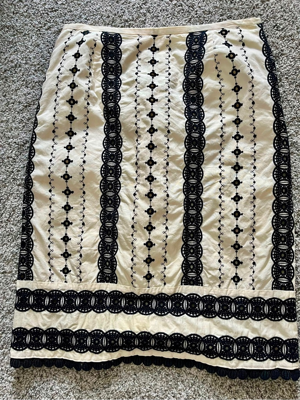 Cream Printed Women’s Skirt